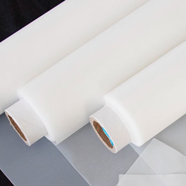 Rolls of white nylon screen printing mesh